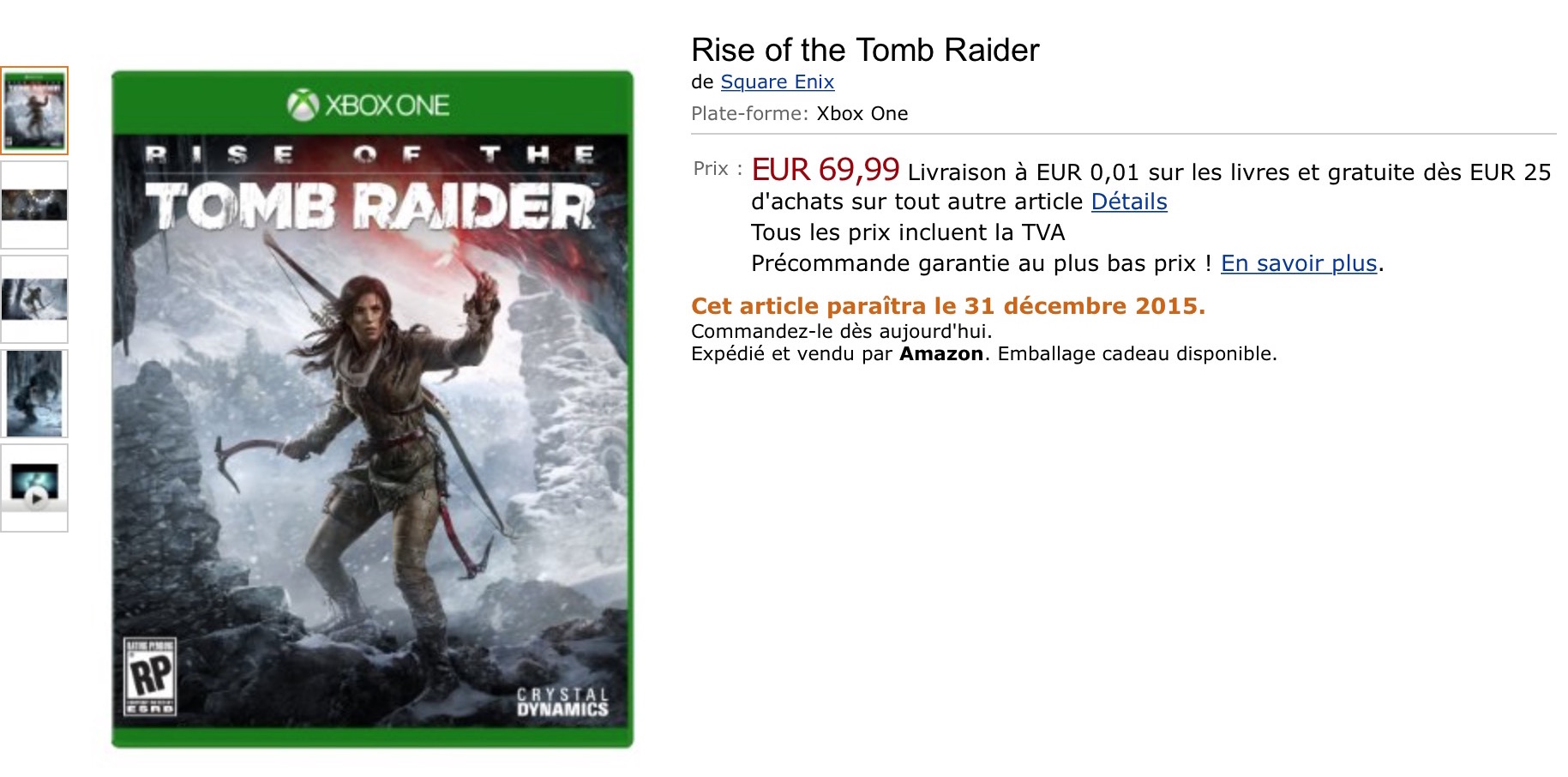 tomb raider amazon fr