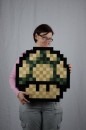Pixel-art a 8-bit in legno